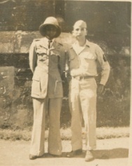 Herb is the one not wearing the pith helmet, probably in Ceylon.