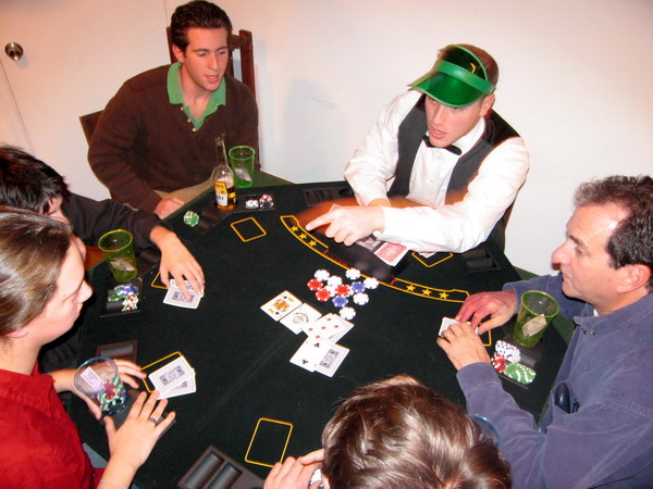 Aaron Hornick controlled the poker table.
