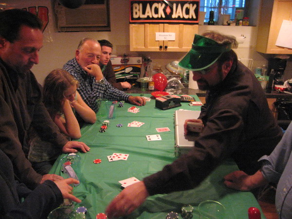 Larry Becker ran the blackjack game